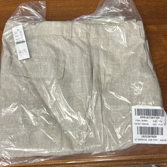 J Crew Tall wide-leg essential pant in linen BX983 - Picture 4 of 5